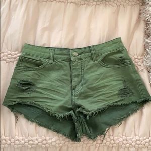 Billabong Green High Rise Shorts